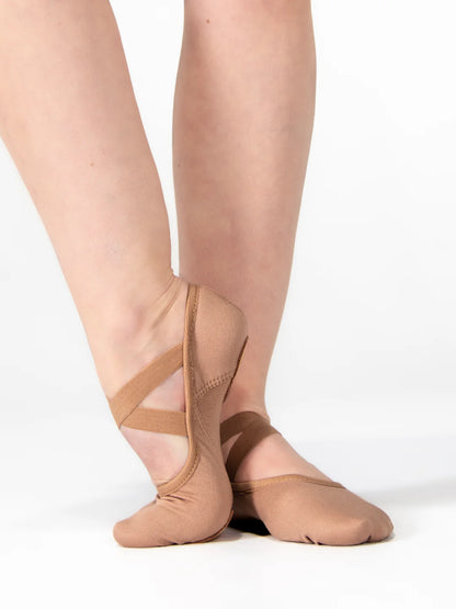 4-Way Stretch Canvas Split Sole Ballet Shoe