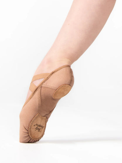 4-Way Stretch Canvas Split Sole Ballet Shoe