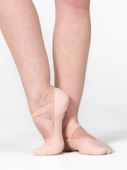 4-Way Stretch Canvas Split Sole Ballet Shoe