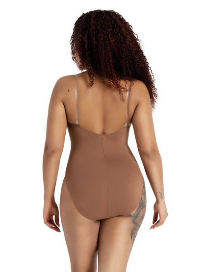 Camisole Leotard w/ Clear Adjustable Straps - Adult