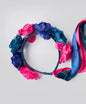 Flower Head Band with Ribbons