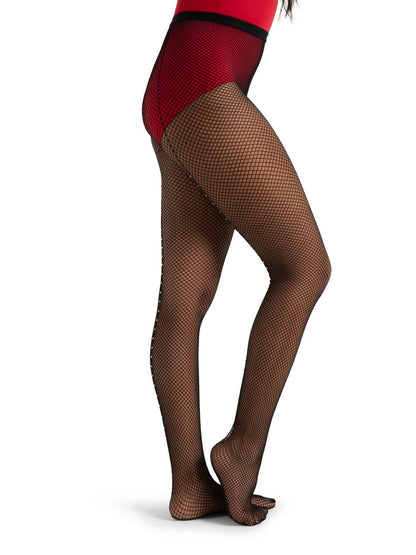 Professional Rhinestone Fishnet Tight - Adult