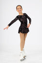 Born To Skate Glitter Figure Skating Dress