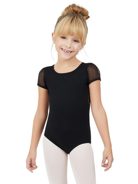 Puff Sleeve Keyhole Back Leotard