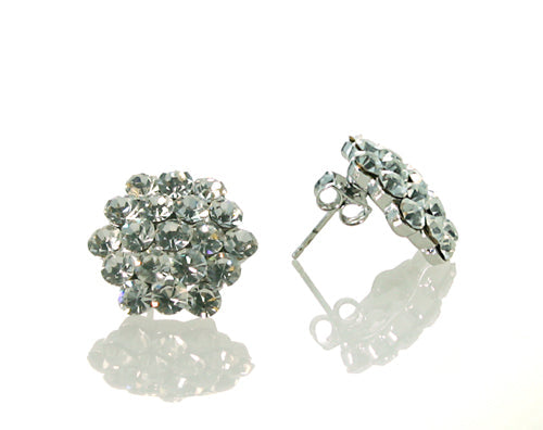 Crystal Cluster 16mm Earrings for pierced ears