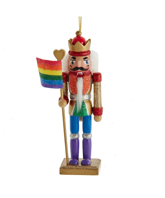 6" Gay Pride Nutcracker Ornament