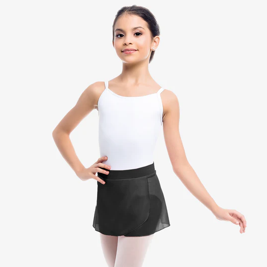 Pull-on Mock Wrap Skirt- Child