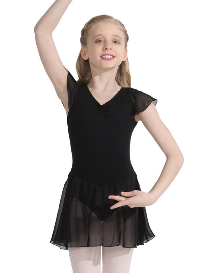 Flutter Sleeve Dress- Girls