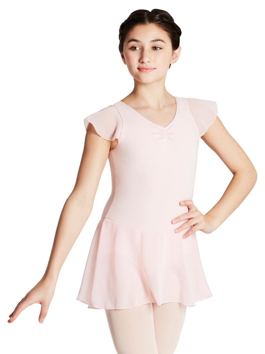 Flutter Sleeve Dress- Girls