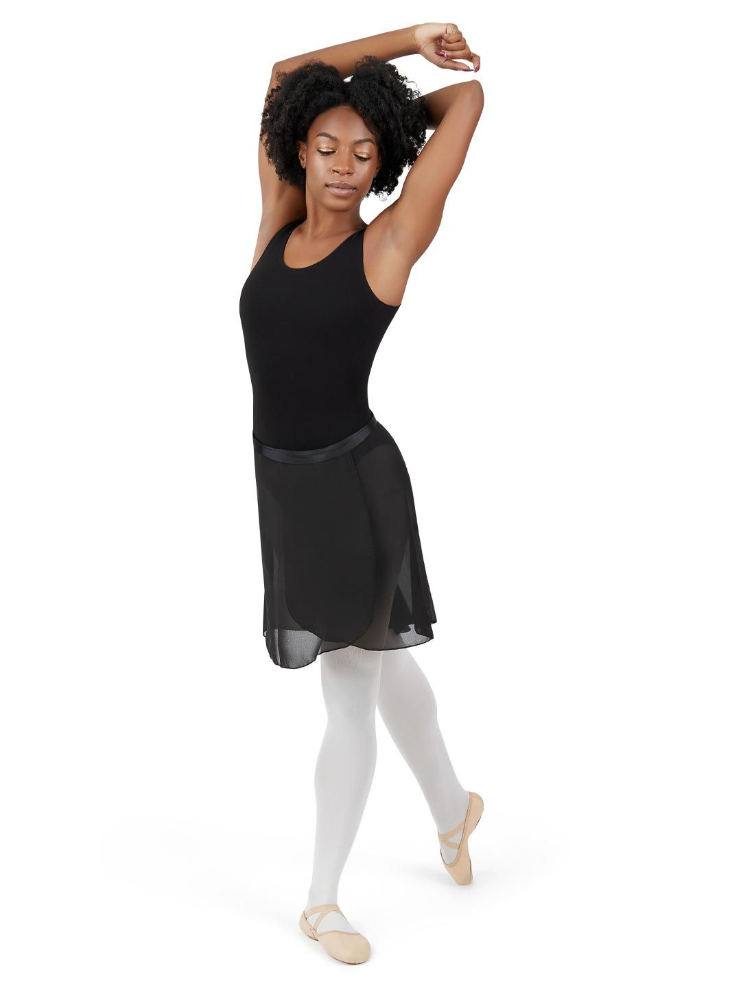 Ladies Long Georgette Wrap Ballet Skirt