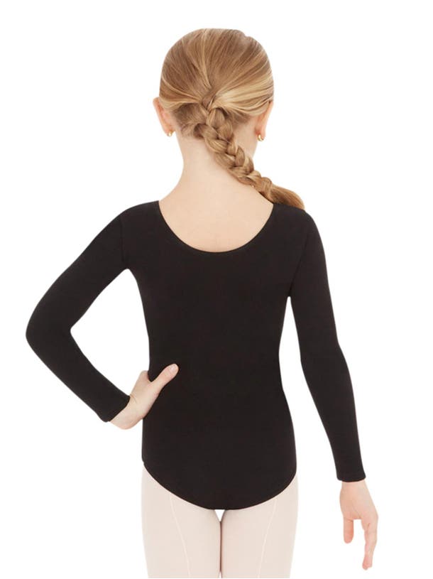 Cotton Long Sleeve Leotard- Girls