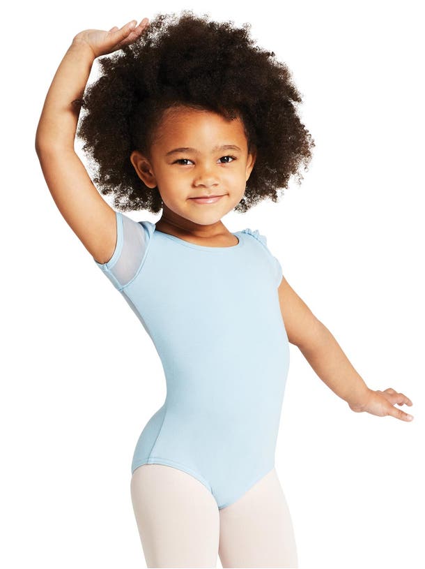 Puff Sleeve Keyhole Back Leotard