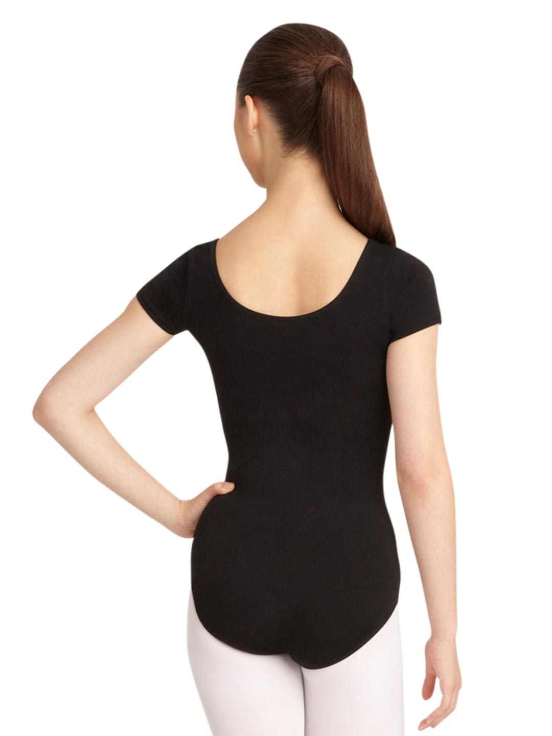 Short Sleeve Cotton Adult Leotard