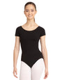 Short Sleeve Cotton Adult Leotard