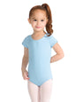 Cotton Short Sleeve Leotard- Girls