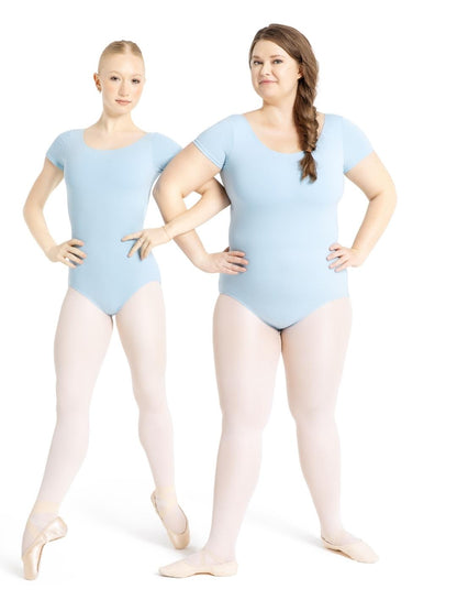Short Sleeve Cotton Adult Leotard