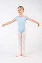Puff Sleeve Keyhole Back Leotard