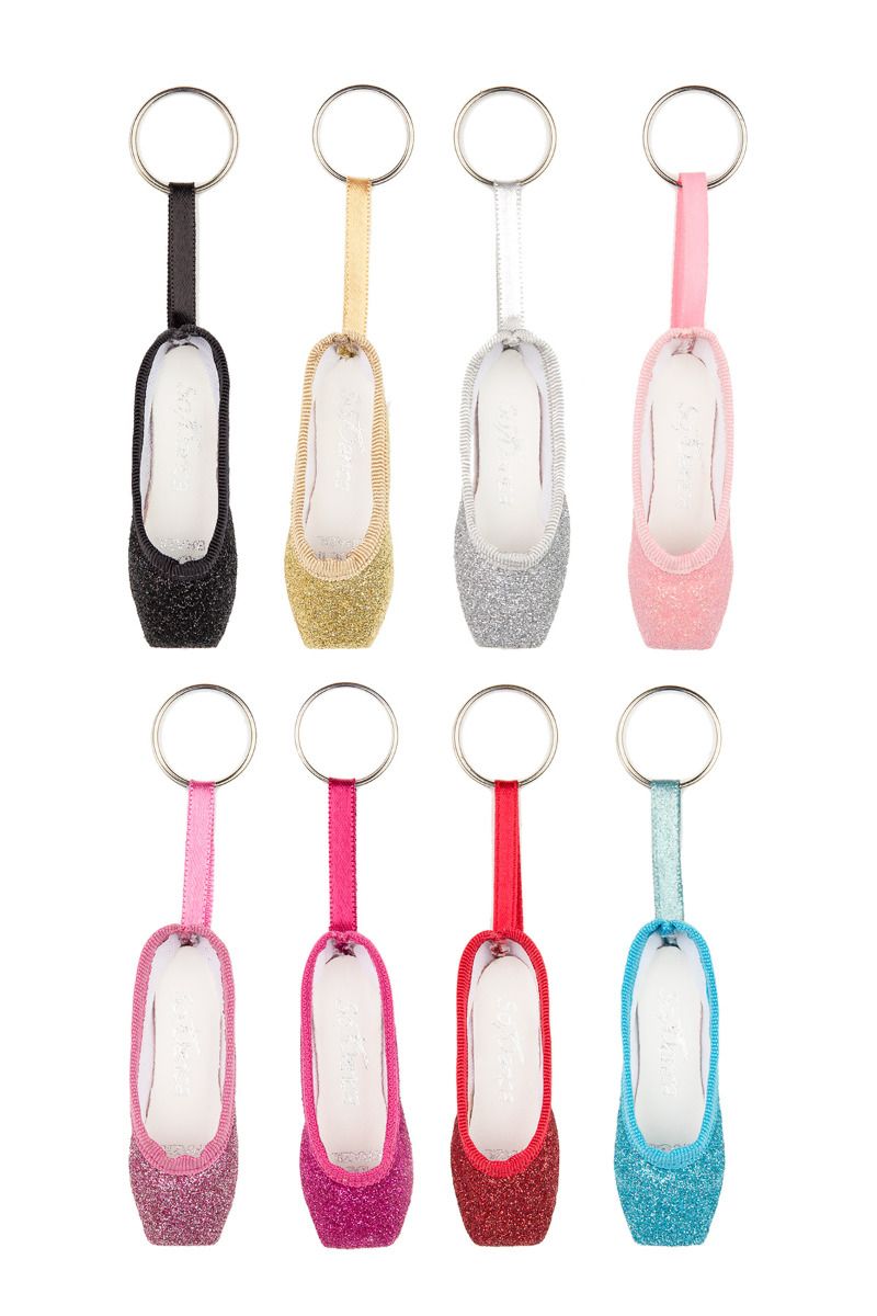 Glitter Pointe Shoe Key Chain