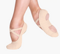 Sand Stretch Canvas Split Sole Ballet Slipper- Children's